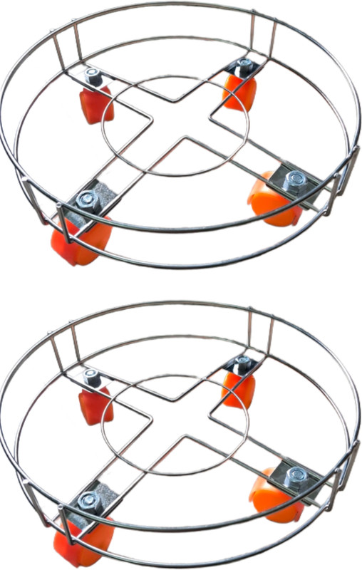 AmarRubal AmarRubal gas trolley heavy duty wheel,gas stand for cylinder Gas Cylinder Trolley(Steel)