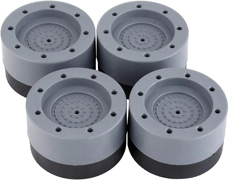 HOOLI Round Washing Machine Pad Useful for Refrigerator, Water Cooler, Air Cooler Gas Cylinder Trolley(Grey)
