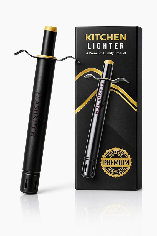 Flipkart SmartBuy Kitchen Gas Lighter with Black Matt Finish Steel Gas Lighter Steel Gas Lighter(Black, Pack of 1)