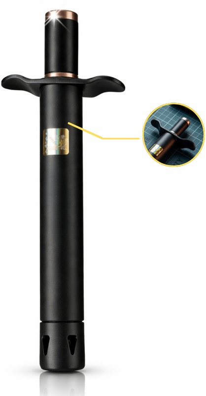 IKTHREE GAS LIGHTER Silver Gas Lighter(Black, Pack of 1)