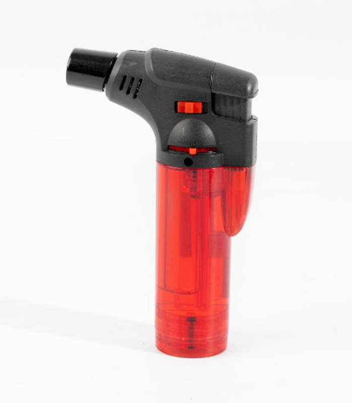 ZipFlame ® Windproof Jet Flame Refillable Lighter for Kitchen,Candle,Smoking,Diwali Plastic Gas Lighter(Red, Pack of 1)