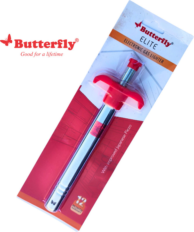 Kitchen4U Steel Gas Lighter(Red, Pack of 1)
