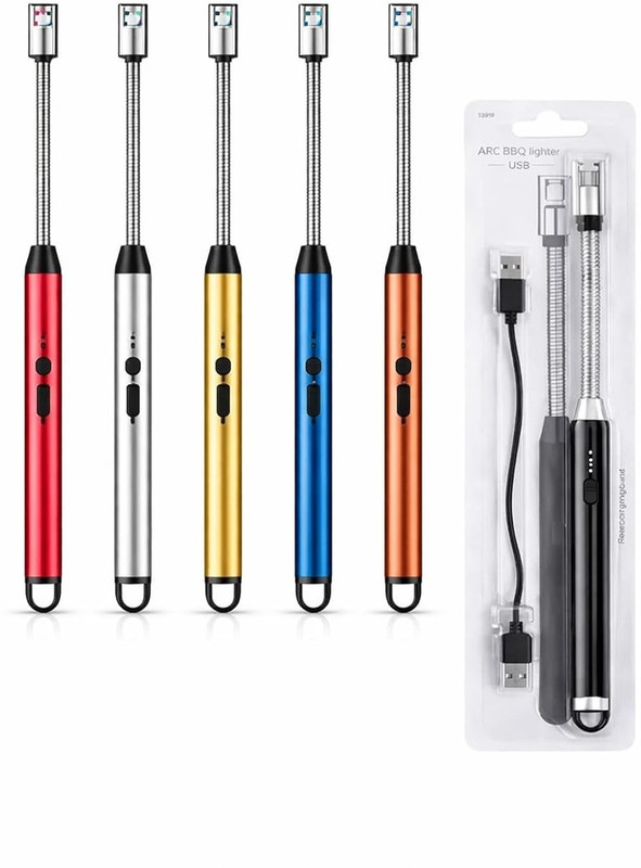 JAYSHUBH ARC BBQ LIGHTER Steel Electronic Gas Lighter(Multicolor, Pack of 1)