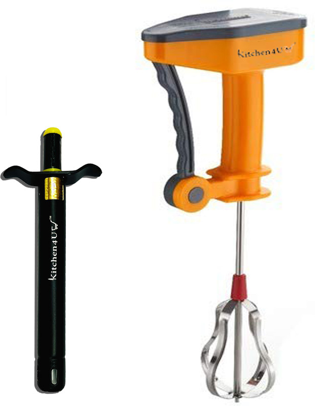 Kitchen4U Power-free Hand Blender and Beater Kitchen Tool Set(Multicolor, Gas Lighter)