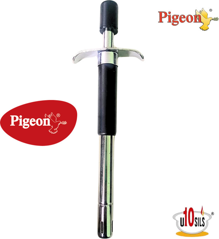 Pigeon Super Steel Electronic Gas Lighter(Silver, Pack of 2)