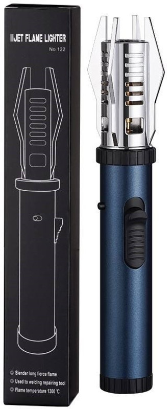 REVASTSKY Adjustable Jet Flame Torch Cigar Cigarette Lighter Cast Iron Gas Lighter(Multicolor, Pack of 1)