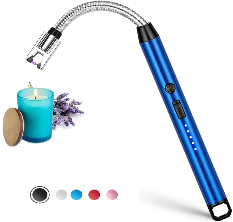 Jerusa KitchenEdge USB Portable Electric Gas Lighter Steel Electronic Gas Lighter(Multicolor, Pack of 2)