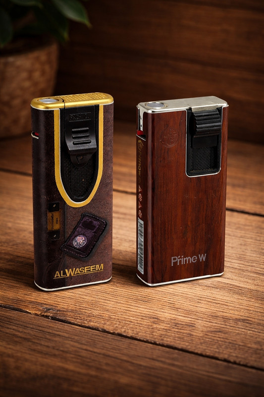 VEXTRO Jet Flame Lighter Combo - Pack of 2 Plastic Gas Lighter(Brown, Pack of 2)