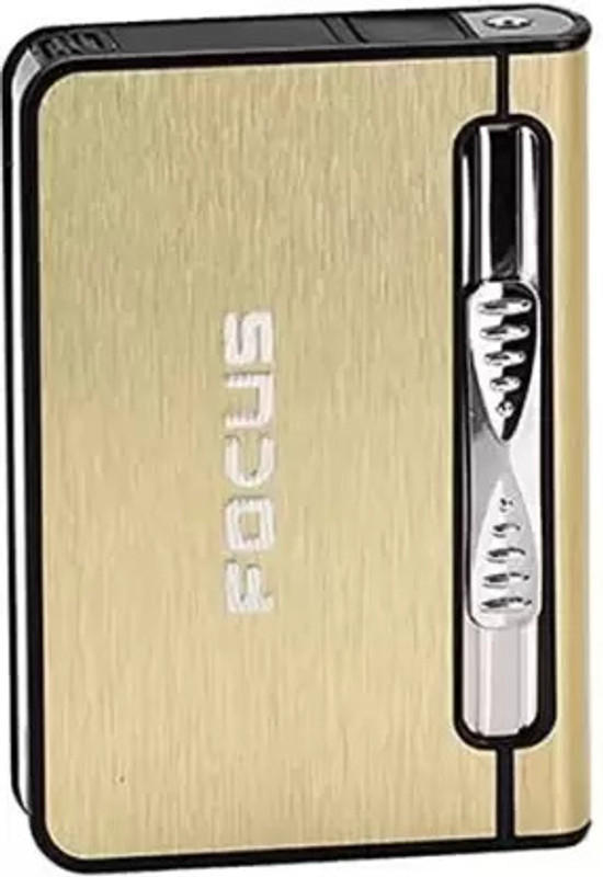 COMETT Focus CASE LIGHTER Steel Gas Lighter(Gold, Pack of 1)