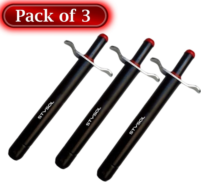 Stysol black-Matt-3 Steel Gas Lighter(Black, Pack of 3)