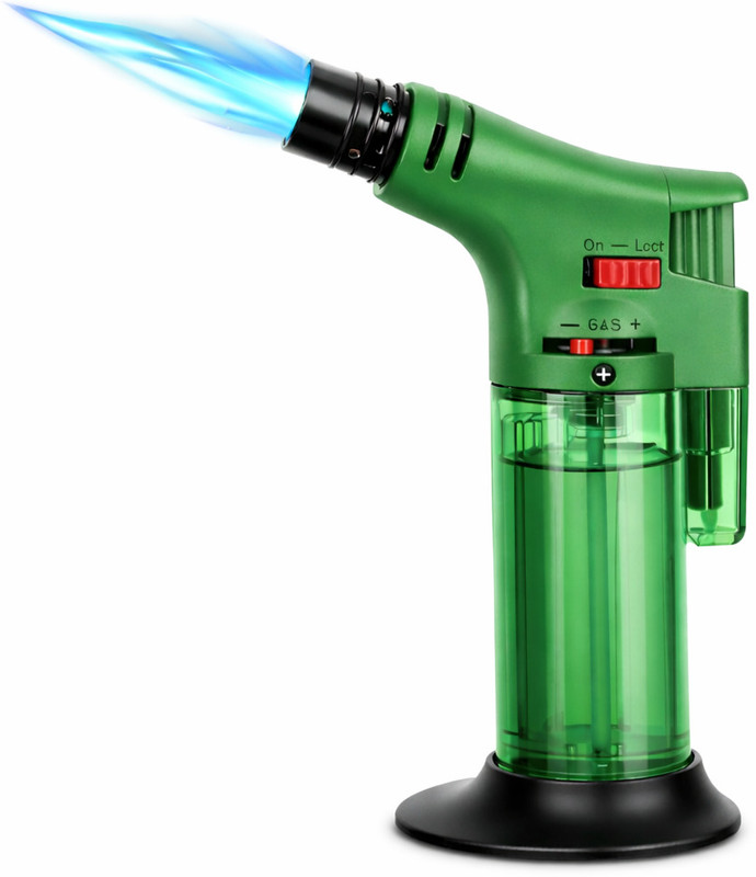 Alphaaa store Plastic Electronic Gas Lighter(Green, Pack of 1)
