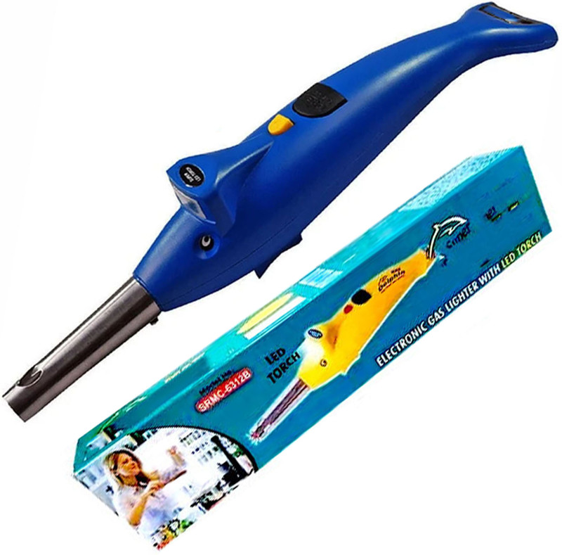 Protos India.Net Trending Gas lighter for kitchen 2in1 Plastic Kitchen Dolphin Shape(Pack of 2) Plastic Electronic Gas Lighter(Multicolor, Pack of 2)