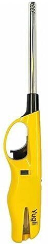 Yugli Gas lighter for Kitchen Stove Gas Lighter for Diya, Candle, Pooja Lamp Plastic Gas Lighter(Multicolor, Pack of 1)