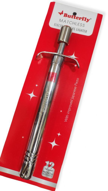 Butterfly Elegant Steel Electronic Gas Lighter(Steel, Pack of 1)