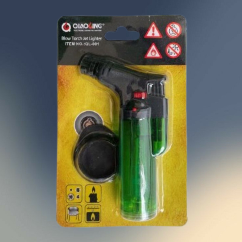 DipDark Universal Refillable Butane Jet Lighter with Flame Control Dial Plastic Gas Lighter(Multicolor, Pack of 1)