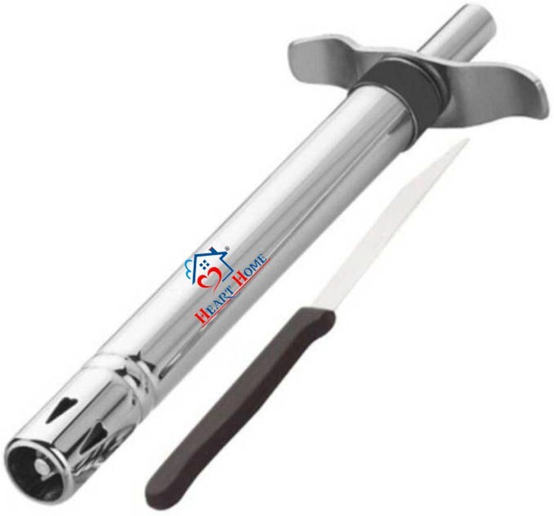 Heart Home Steel Gas Lighter(Silver, Pack of 2)