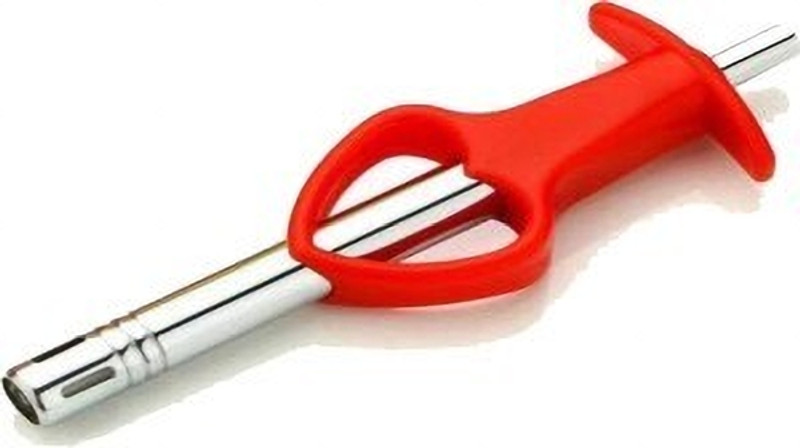 FLASHKITCH Steel, Plastic Gas Lighter(Red, Steel, Pack of 1)