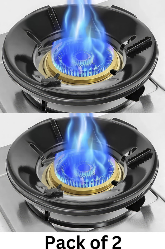 FULKIZA Gas Saving Burner Stand Jali Ring Fireproof Energy Saver 4-Leg Gas Stove Support 10 kg Roaster(Multicolor)