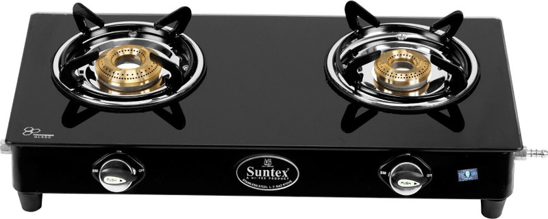Greenchef Ebony Glass Manual Gas Stove(3 Burners)