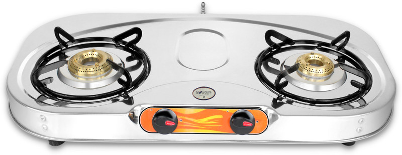 Khaitan 3 Burner Draw "C" Stainless Steel Manual Gas Stove(3 Burners)