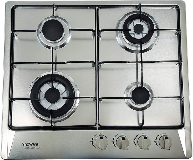 Hindware Athena Stainless Steel Manual Gas Stove (4 Burners)
