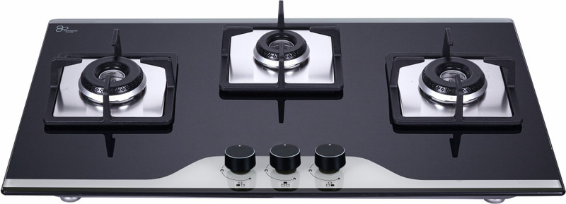 Elica FLEXI HCT 375 DX BK DUAL TONE Glass Automatic Hob(3 Burners)