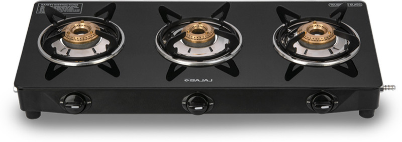 BAJAJ UCX 3B Glass Manual Gas Stove