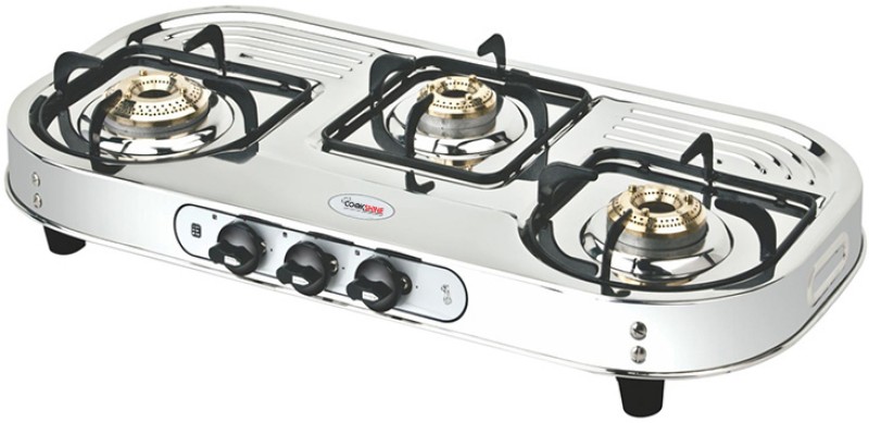 smart line 3 BR SANTRO Stainless Steel Manual Gas Stove(3 Burners)