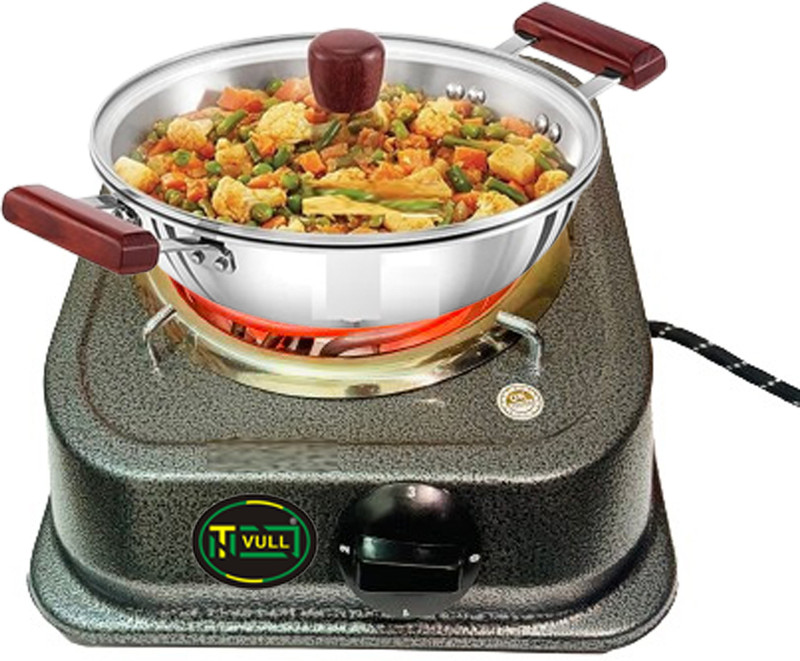 NETVULL 2000 W Radiant Cooktop Push Button(Multicolor, Induction Cooktop 2000 Watts ISI Marked Electric Coils Stove Used all matel)