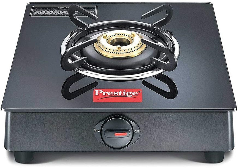 Prestige 1 B GL Top Marvel GTM 01-Black Glass Manual Gas Stove (1 Burners)
