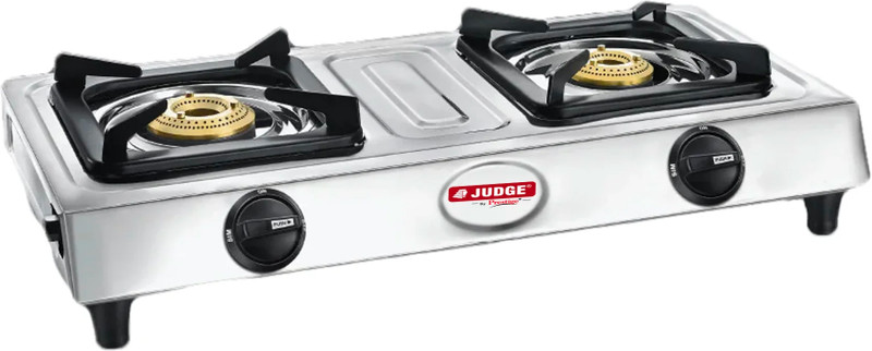 Judge byTTK Prestige JAG 06 Stainless Steel Manual Gas Stove(2 Burners)