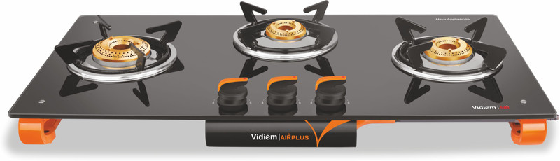 Vidiem Air Pride 2B Glass Manual Gas Stove(2 Burners)