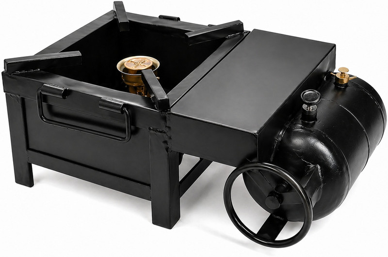 SSI Kerosene & Diesel Bhatti Stove for Home & Commercial Use Iron Manual Gas Stove(1 Burners)