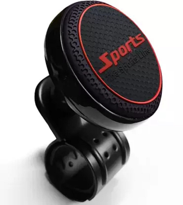 NGTRADINGCO Aluminium Car Steering Knob(Red, Black)