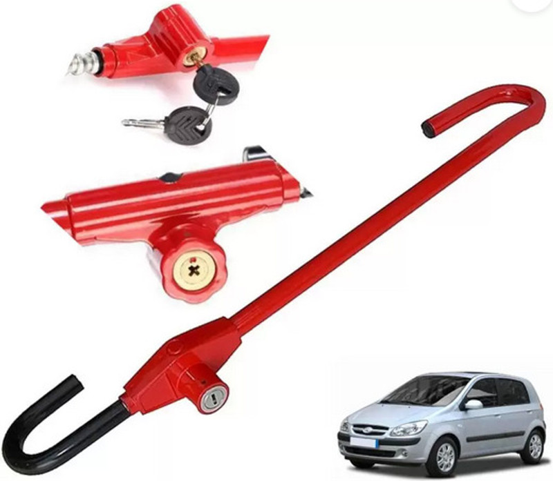 GARGOVERSEAS Car Steering Lock Gear Lock(Stainless Steel)