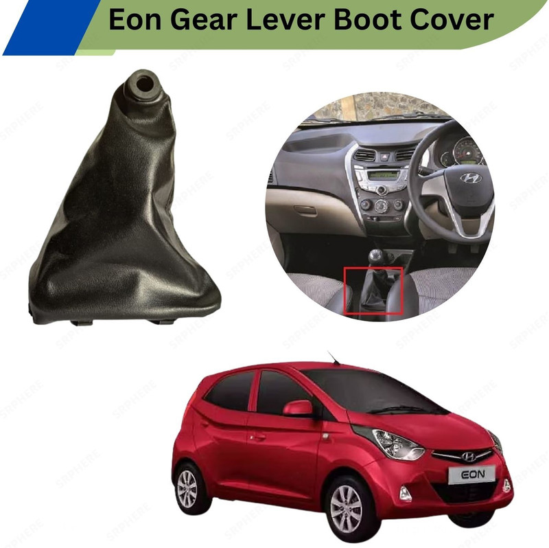 ENEMYT A2 Gear Shift Lever Cover Boot for Eon Black Colour Gear Shift Collar