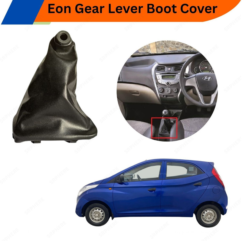 ENEMYT A7 Gear Shift Lever Cover Boot for Eon Black Colour Gear Shift Collar