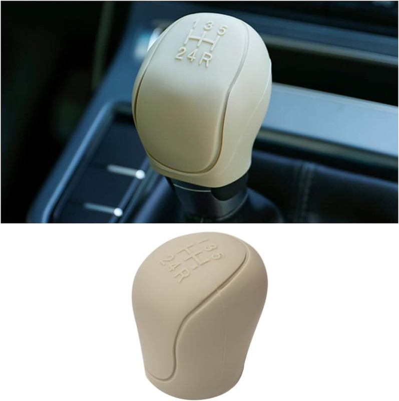 AutoBizarre Anti-Slip Scratch-Resistant Car 5 Speed Gear Shift Knob Rubber Silicone Cover Gear Shift Collar