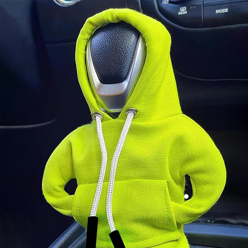 HkrCarHub GEAR KNOB HOODIE & GEAR SHIFT COLLAR NEON GREEN COLOUR Gear Shift Collar