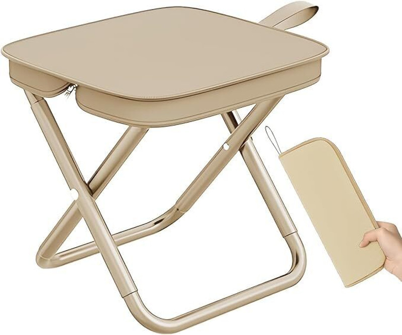 Aldea Portable Folding Stool - Lightweight Camping Chair Chair(Multicolor)