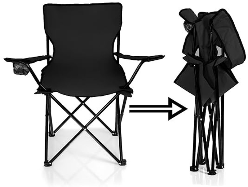 ByteBoutique CAMPING CHAIR 1 Foldable Polyester Inversion Chair Chair(Multicolor)