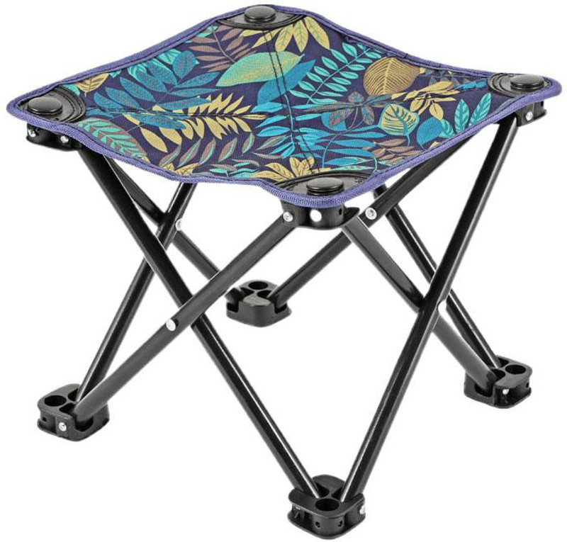 SUKHAD Folding Camping Stool Portable Chair Mini Foldable Stool Chair(Multicolor)
