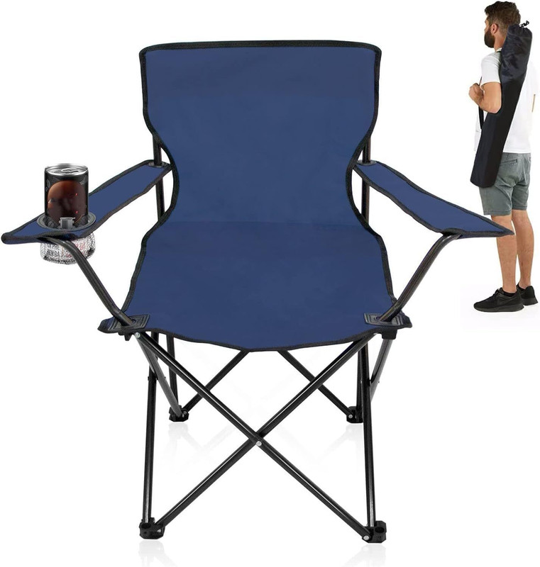 VHRENTERPRICE Folding Camping Chair Chair(nevy blue)