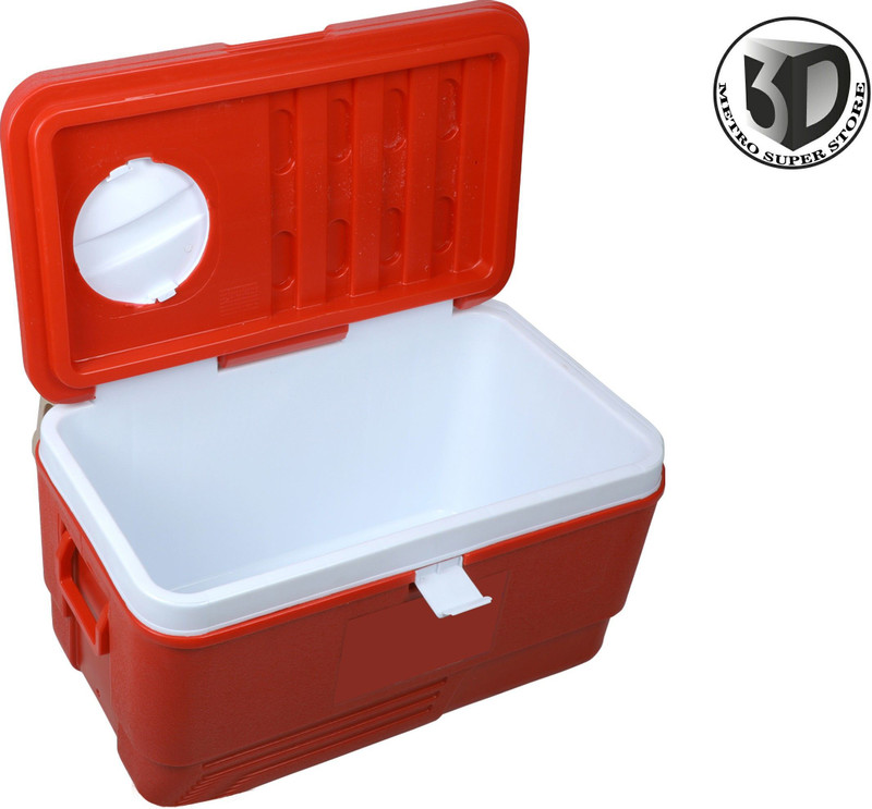 3D METRO SUPER STORE 50ltr Ice Box Insulated Chiller(Red, 50 L)