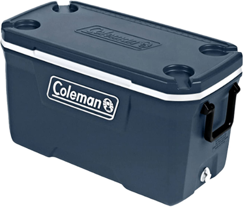 COLEMAN 70Qt Xtreme Large Ice Box,Keeps the Ice™ up to 5 days (Blue,White)(Grey, White, 66.2 L)