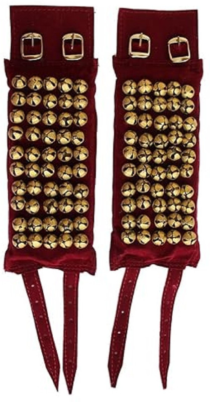 Elite trade 5 Line Satin ghungroo Ghungroo Bells(45 Pieces, 14 inch)