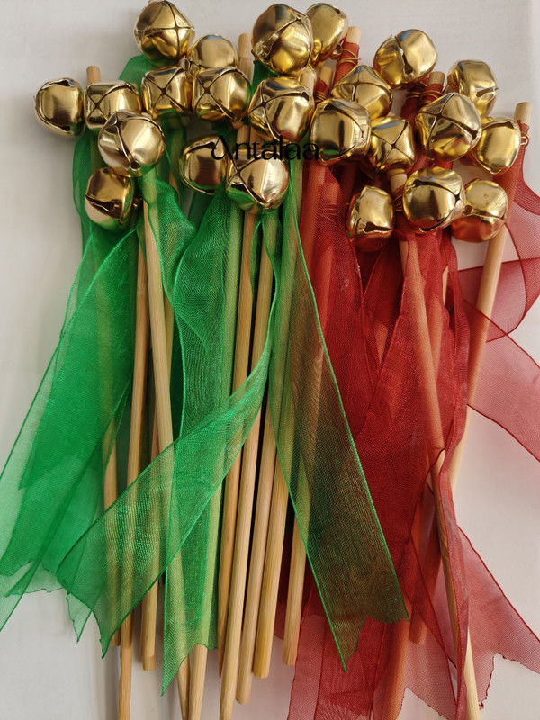 antala Wedding Bells Stick with Golden Ghungroo _24 Ghungroo Bells(24 Pieces, 8 inch)