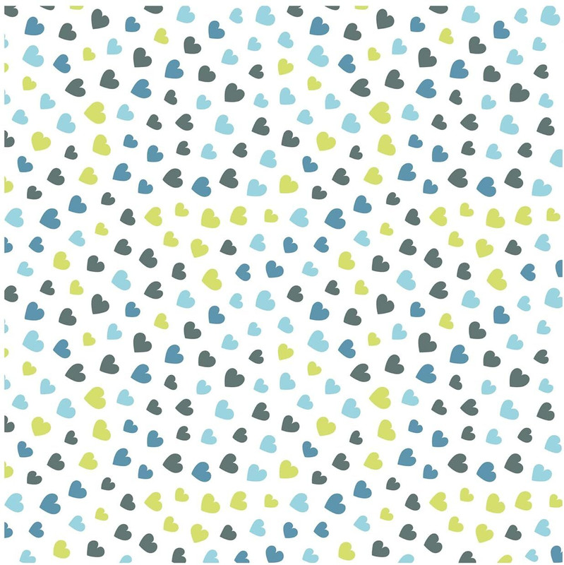 Paper Pep White Heart Stripes Print 19"X29" Gift Wrapping Paper Pack of 5 Sheets Heart Print Paper Gift Wrapper(Multicolor)