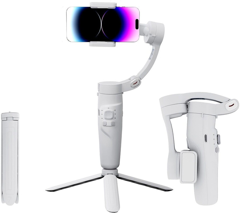 Alfa M1 Foldable 3-Axis Gimbal Stabilizer for Smartphones with Face Tracking 3 Axis Gimbal for Mobile(2Kg)