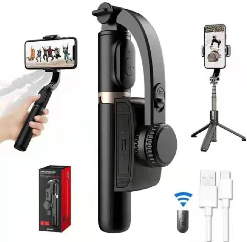ZARRY Mobile Gimbal Q08 Video Recorder Stabilizer Antishake Stabilized Video Recording 2 Axis Gimbal for Mobile(450)